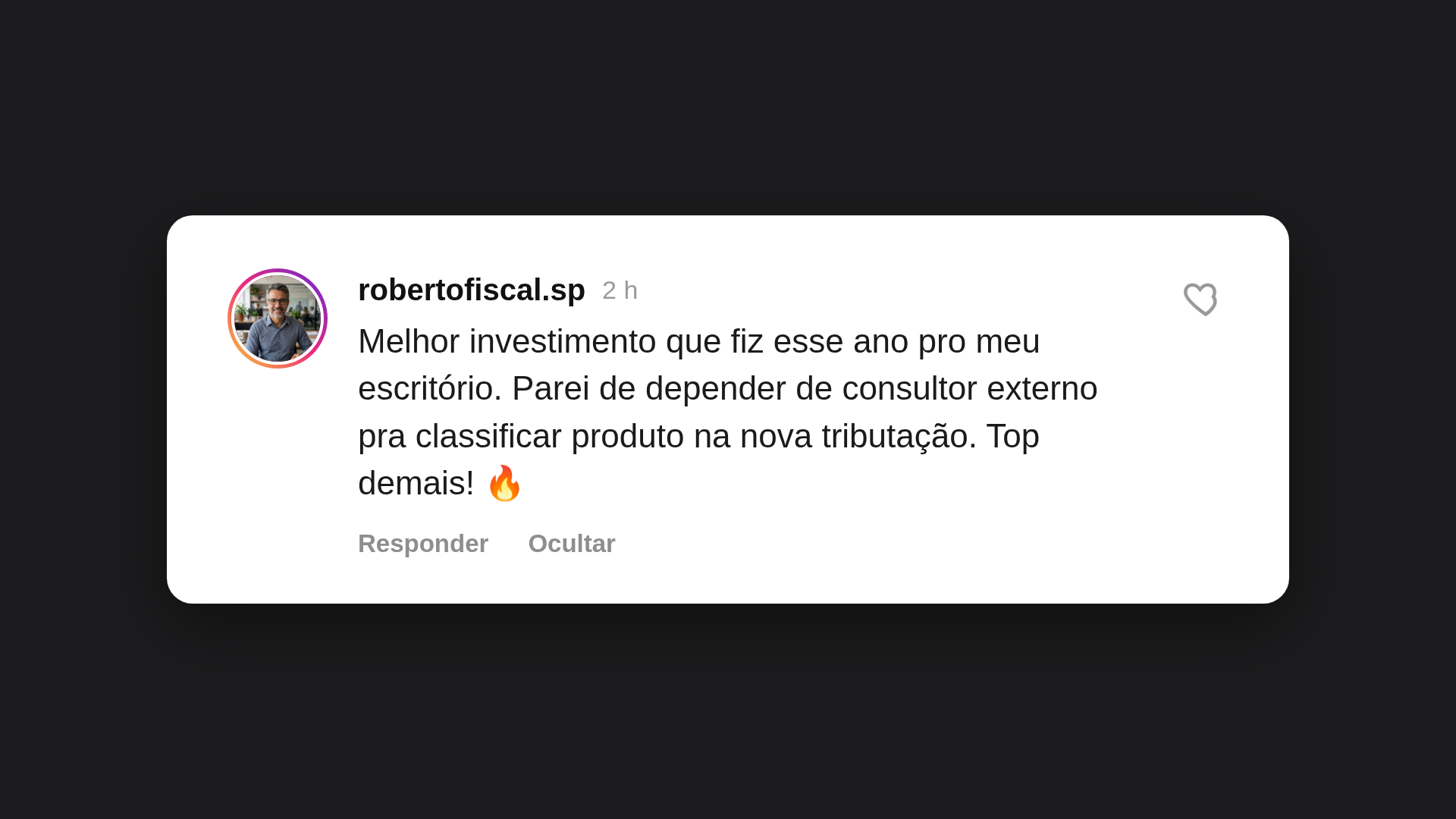 Depoimento de cliente sobre o FiscoPro